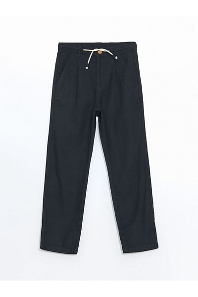LC Waikiki Lcw Kids Elastic Waisted Linen Blended Boys' Trousers