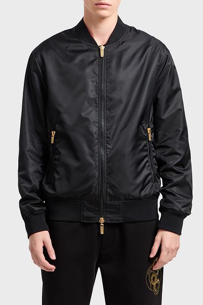 Armani Exchange Armani Exchance Embroidered Regular Fit Double Sided Bomber Jacket Men's Jacket Xm 000189   Af12011 Mc057
