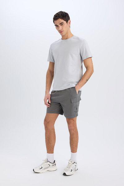 DeFacto DeFactoFit NBA Μπρούκλιν Νετς Standard Fit Αθλητικό κοντό σορτς D8620AX25SP