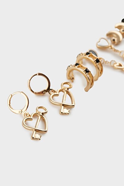 DeFacto Women's 9-Piece Earrings E4448Axns