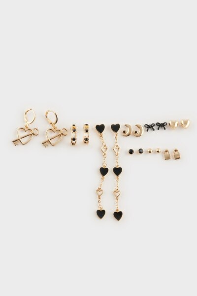 DeFacto Women's 9-Piece Earrings E4448Axns