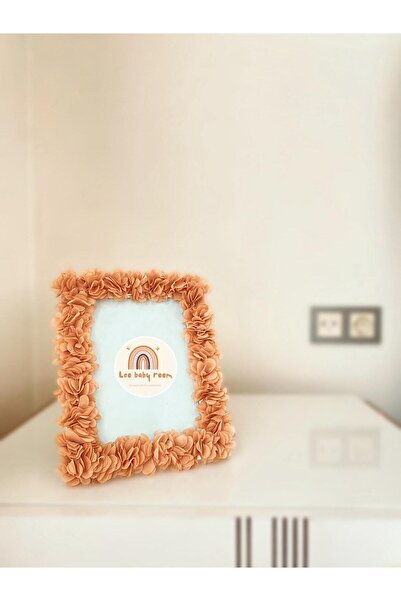 Leobabyroom إطار صور ديكور منزلي بتصميم مطلي بالزهور باللون البني