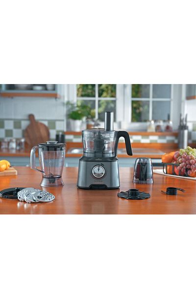 Karaca Mastermaid Power Multifunktionale 10-in-1-Küchenmaschine, Grau