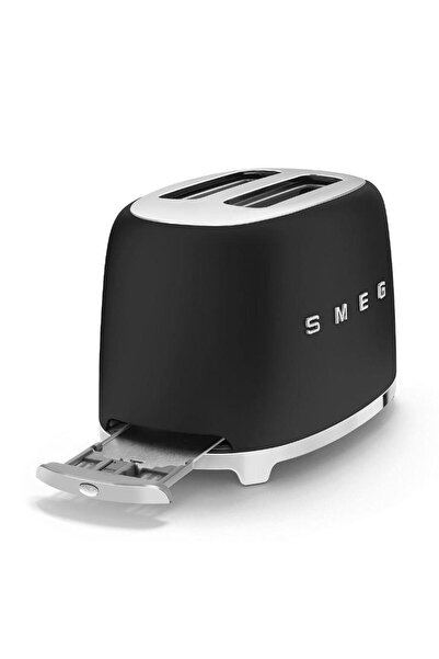 SMEG Retro Toaster Matte Black Tsf01Blmeu