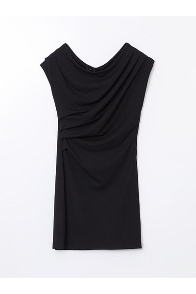 LC Waikiki LCW Vision Damenkleid mit U-Boot-Ausschnitt