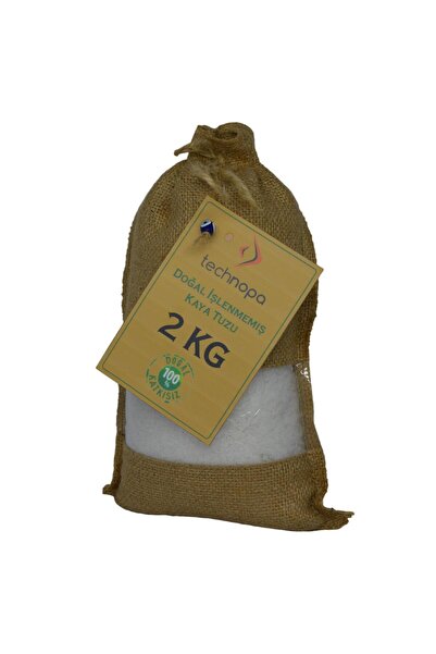 TECHNOPA Doğal İşlenmemiş Tane Kristal Kaya Tuzu 2Kg