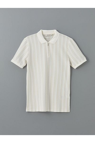 LC Waikiki LCW Vision Polo Neck Short Sleeve Striped Men's T-Shirt