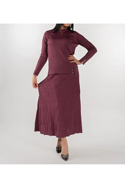 ZARİFSTORE Zarıf Knitwear soft wool Skirt Set