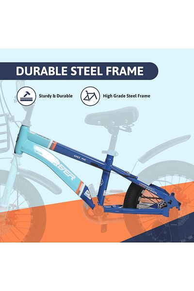 Endless Blue Carbon Steel Kids Bike | 5 - 8 Years | 18 Inch Bike with High Quality Training Wheels