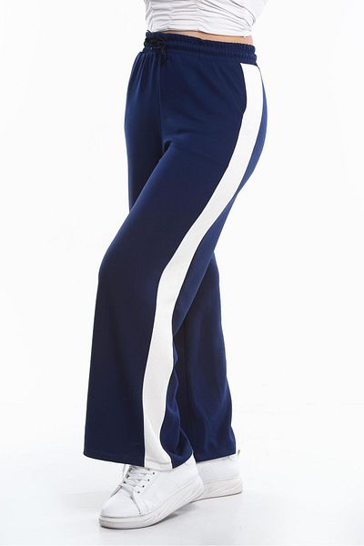 monox Γυναικεία φούτερ Oys Flared Leg ριγέ Jogger Modal