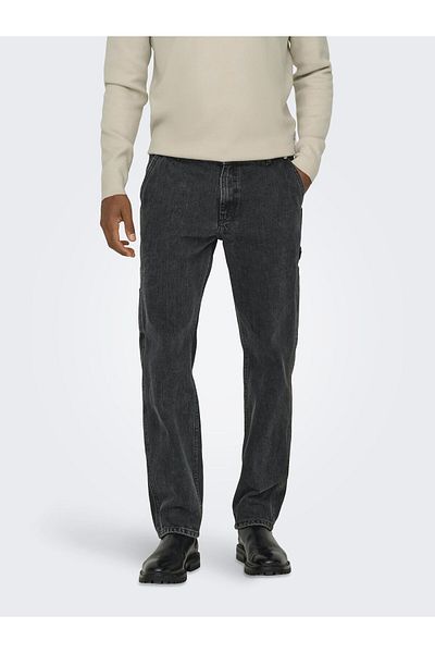 Only & Sons Normal geschnitten jeans ONSEDGE Mittlere Taille Gerade geschnitten Jeans