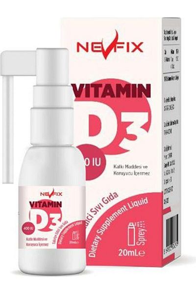 Nevfix Vitamin D3 10 Mcg 400 Iu 20 ml