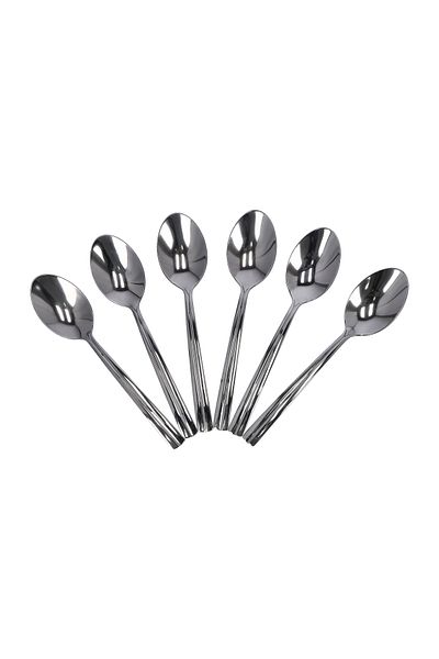 DELCASA 6pcs Mocca Spoon, Stainless Steel Dinner Spoon, DC1943
