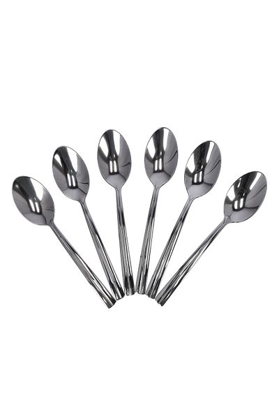 DELCASA 6Pcs Table Spoon Set, 19cm Stainless-Steel Spoon, DC1945