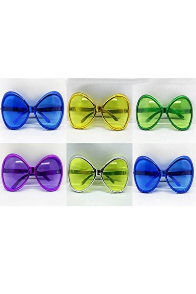 Skygo 70S 80S Nostalgia Green Pine Retro Party Glasses 6 Pieces