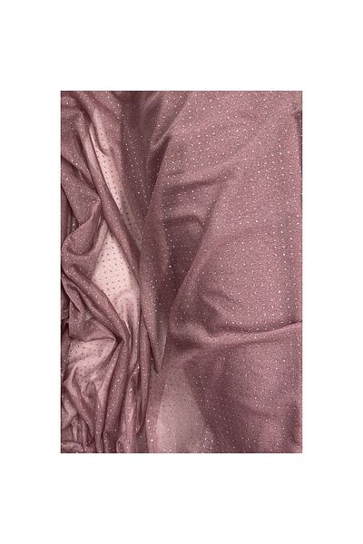 Ceet Markets Raindrop Glitter Evening Dress with Shawl Tulle Fabric Dark Rose Dried 36