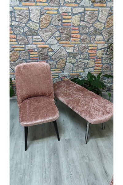 COVER TEKSTİL 4 SANDALYE 1 PUF KILIFI