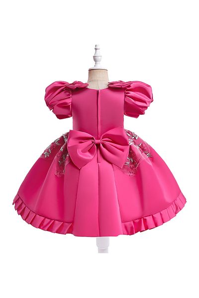 Mark & Mia Mark & Mia Bow Detail and Floral Embroidered Dress - Pink