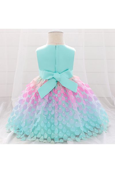 Mark & Mia Mark & Mia Embellished Bow Detailing Party Dress - Pink and Blue