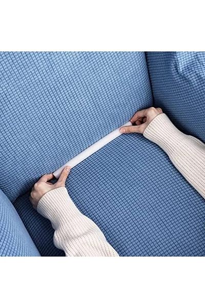 SAHİBNUR 10 huse pentru scaune - burete de compresie, fixare și blocare a alunecării (30-35 cm)