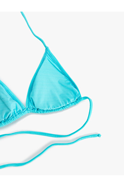 Koton Boyundan Bağlamalı İpli Üçgen Bikini Üstü