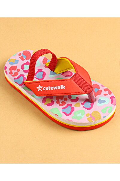 Cute Walk by Babyhug Cute Walk by Babyhug Slip On Flip Flops with Back Strap Closure - Red