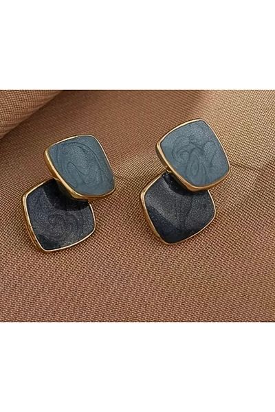 OzzTakı Blue Stylish Earrings