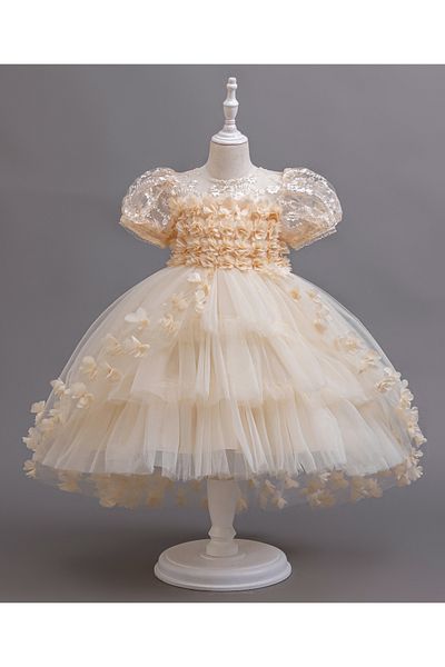 Mark & Mia Mark & Mia Embroidered Party Dress - Champagne