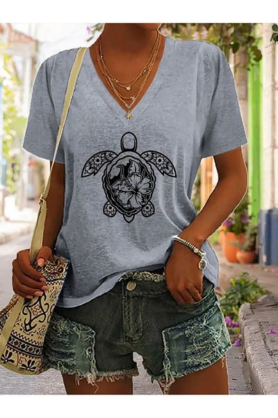mercoledi Tricou oversize cu decolteu în V Boyfirend