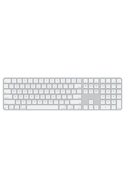 Apple لوحة مفاتيح سحرية مع Touch ID ولوحة مفاتيح رقمية لطرازات Mac - Apple silicon - US Eng - مفتاح أبيض