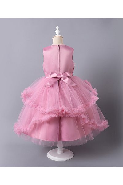 Mark & Mia Mark & Mia Frill Detailing Sequined Party Dress - Pink
