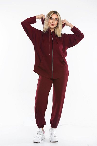 monox Women's Zippered Kangaroo Pocket Modal Set