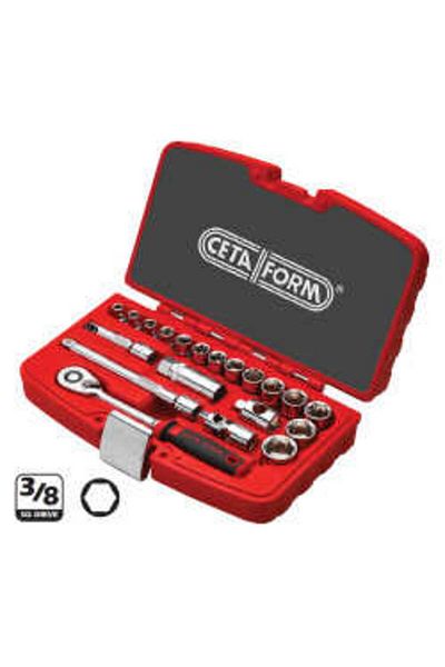 Ceta Form 3/8” 6 Running Socket Set (Box) 20 Pieces - C10-20Ph2