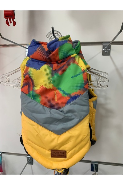 Yerli Köpek kıyafeti sarı şişme yelek