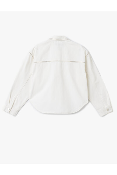 Koton Κλασικό τζιν μπουφάν με κουμπιά με λεπτομέρεια στην τσέπη