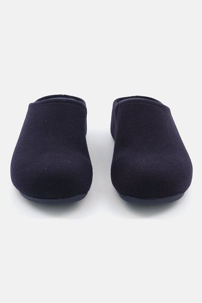 Fitflop Women Shuv Felt Slip On Clogs, Navy Blue