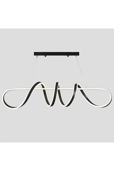 A F N LIGHTING Modern Spiral Linear Pendant Light - LED Hanging Light for Dining Room