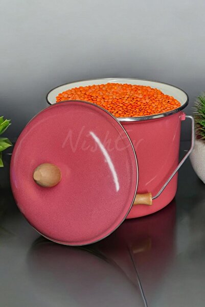 Nishev.com Evini Sev Italian Enameled Yogurt Pot - 20cm 5Lt Red Copper