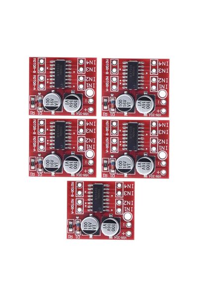 Sensör Modül (5 ADET) MX1508 DC Motor Sürücü Modülü (L298 Mini)
