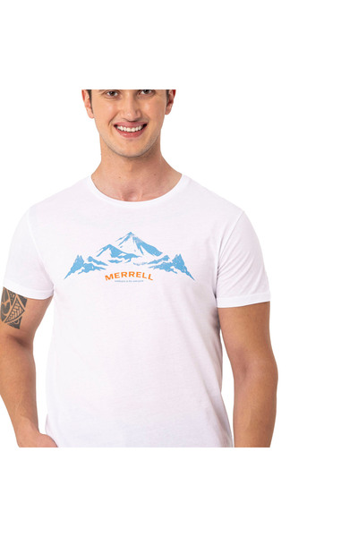 Merrell Ανδρικό λευκό μπλουζάκι Taurus ΑΝΔΡΙΚΟ T-SHIRT M4TAURUSM