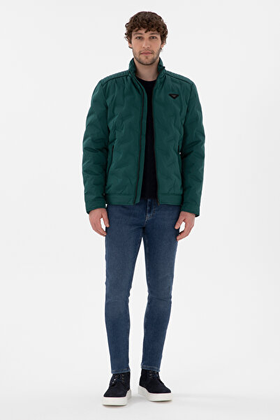 U.S. Polo Assn. Ανδρικό Σκούρο Πράσινο Παλτό 50290791-VR079