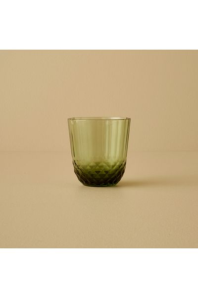 Bella Maison Colore Cut Glass Green Set of 6 (320 Cc)