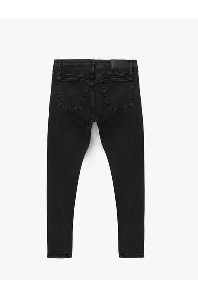 Koton Skinny-Fit-Jeanshose aus Baumwolle mit normaler Taille – Michael Jean