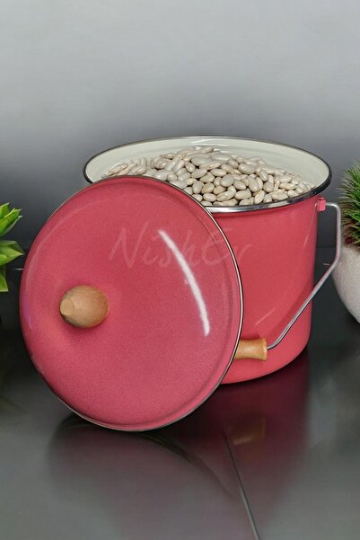Nishev.com Evini Sev Italian Enameled Yogurt Pot - 20cm 5Lt Red Copper