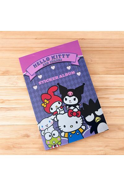 BAK GEL AL Hello Kitty and Friends - Kuromi Sticker Album, Fun Sticker Notebook