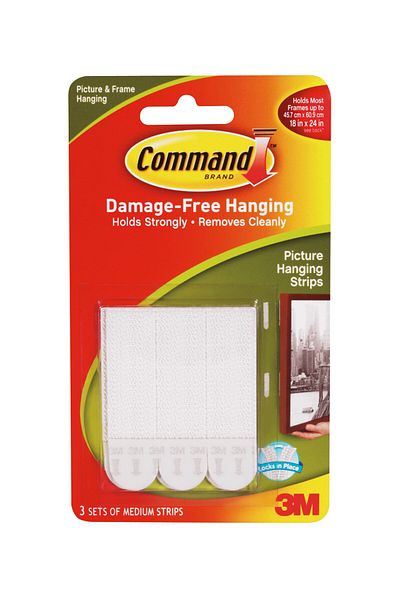 COMMAND Picture Hanging Stripsmedium White 3 Sets/Pk