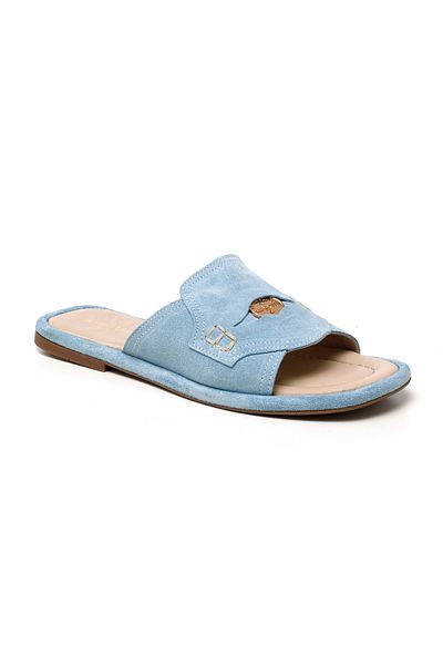 John May Papuci pentru femei/fete - John May Bebe Blue Suede RC-25Y-001-R29635