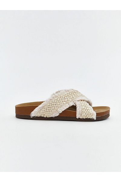 LC Waikiki Lcw Steps Women's Slippers with Cross Band Detail