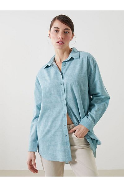 LC Waikiki Νέα σεζόν Loose Fit Γυναικείο πουκάμισο - S5L273Z8