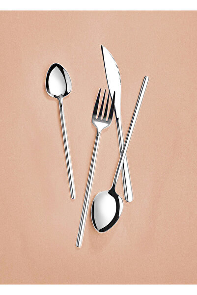 The Mia Giallo Silver 24 Piece Spoon and Knife Set